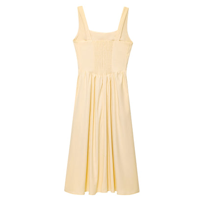 Robe bustier cintrée avec nœud papillon pour femme