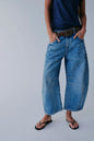 High Stretch Mid-Rise Barrel Jeans