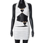 Combinaison robe dos nu évidée pour femme