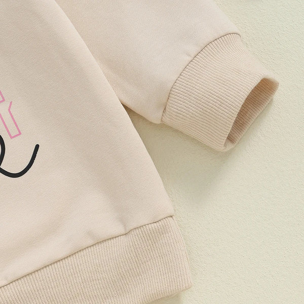 Girl's Birthday Letter Hoodie - Casual Versatile