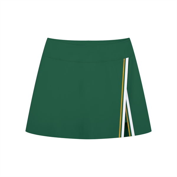 Waran Women’s A-Line Contrast Panel Slit Skirt