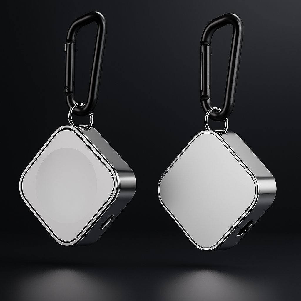 Portable Wireless Apple Watch Charger – Type-C & 8-Pin Dual Interface Fast Charging Dock for Apple Watch Ultra, SE & Series 1–9