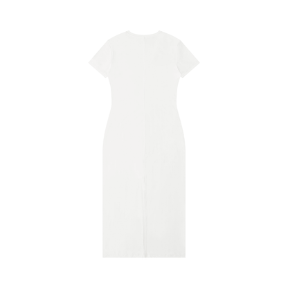 Women's V-Neck Short Sleeve Maxi Dress 260GSM