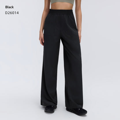 Drawstring Casual Wide-leg Pants