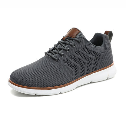 Mens Lace-up Mesh Sneakers