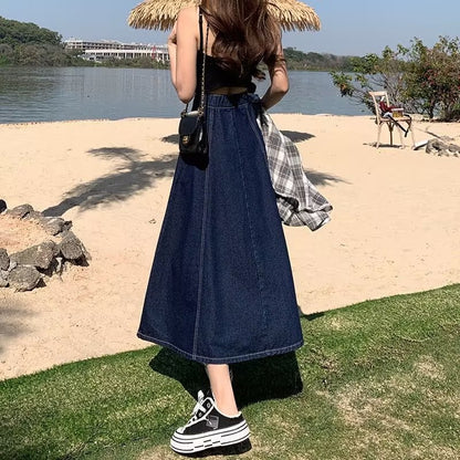 Denim Skirt Women's Mid-length Autumn