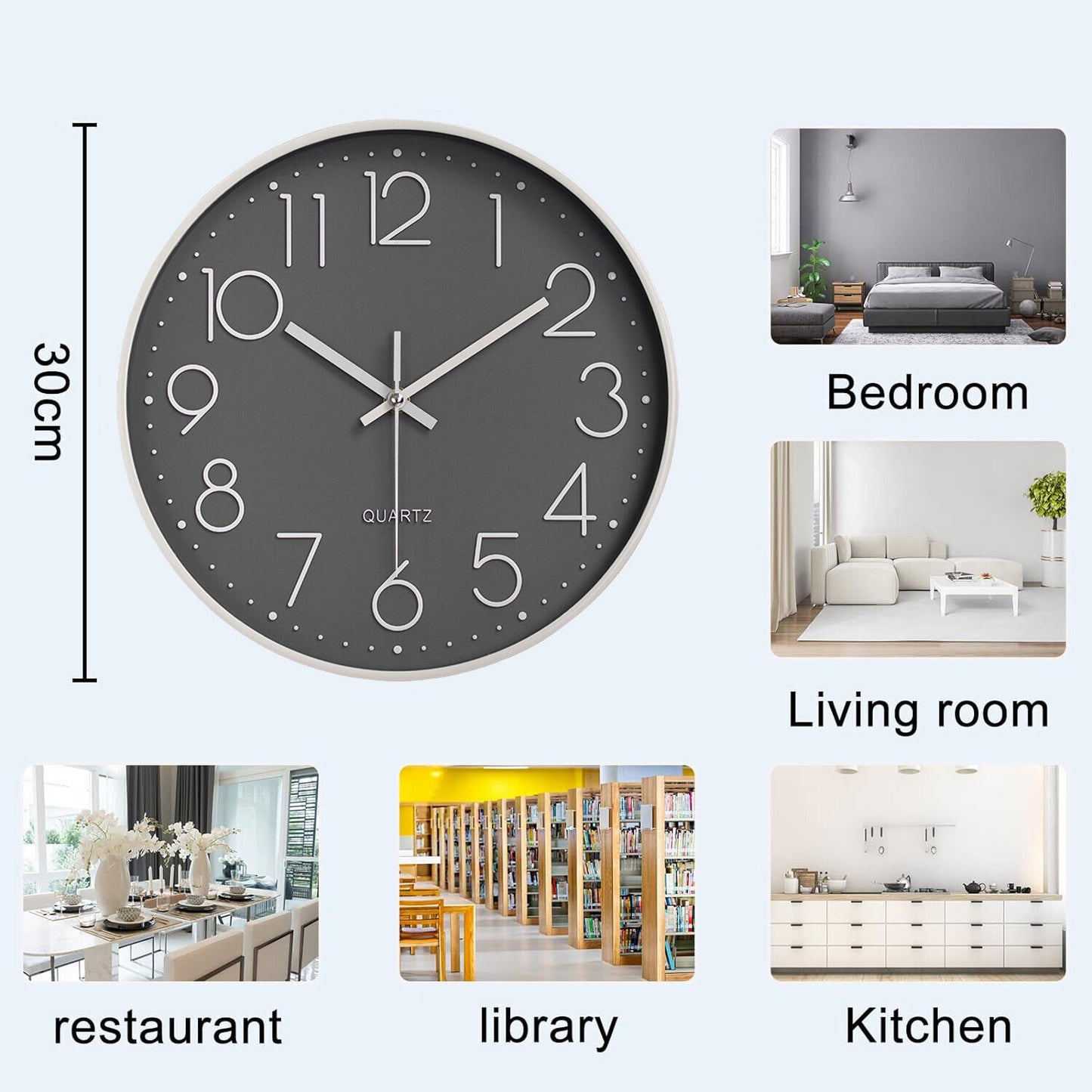 Silent Non Ticking Clock