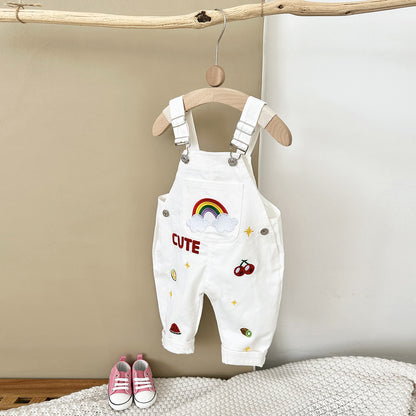 Embroidered Pure Cotton pants