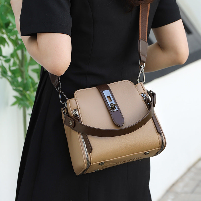 Soft Leather Bucket Handbag