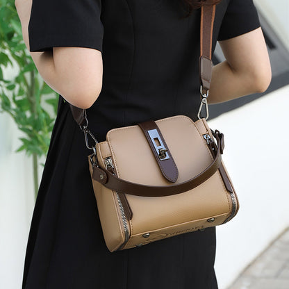Soft Leather Bucket Handbag