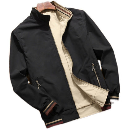 Mens Double-sided Stand Collar