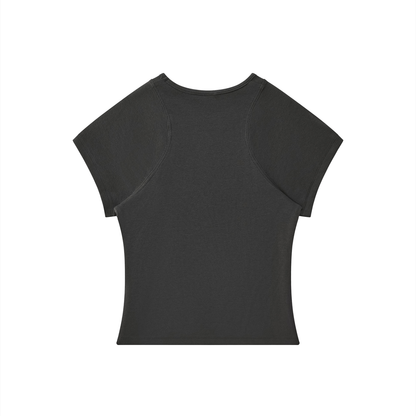 Women's Slim Fit Paneling T-Shirt 260GSM