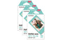 Fujifilm Instax Mini Border Instant Photo Film - Sky Blue