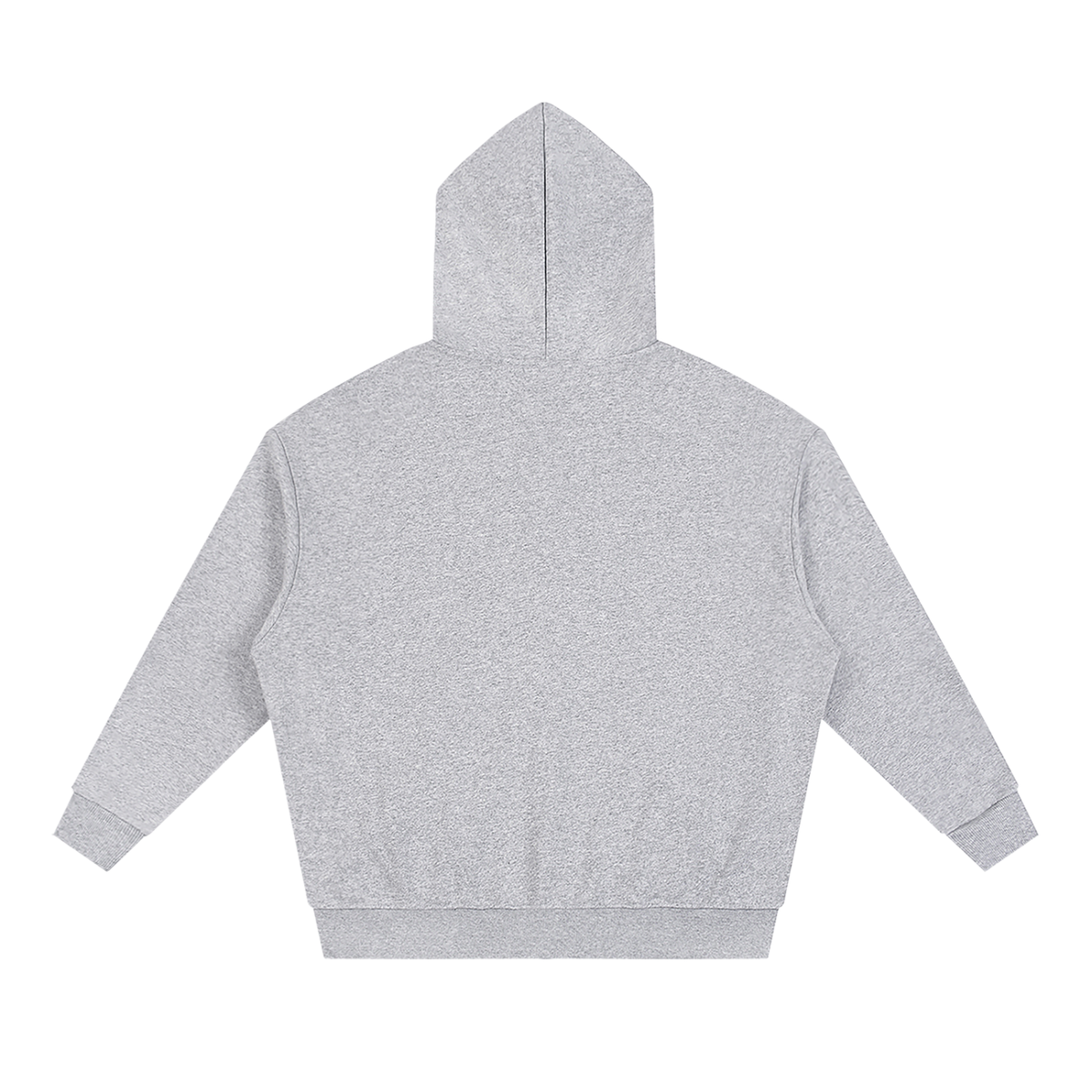 Unisex Loose Solid Full Zip Hoodie