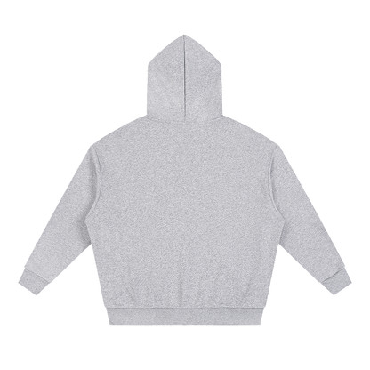 Unisex Loose Solid Full Zip Hoodie