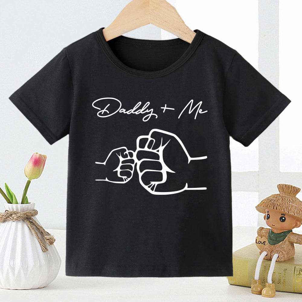 Kids Monogram Print Short Sleeve