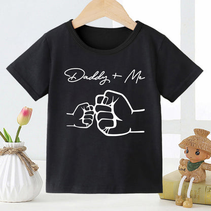 Kids Monogram Print Short Sleeve