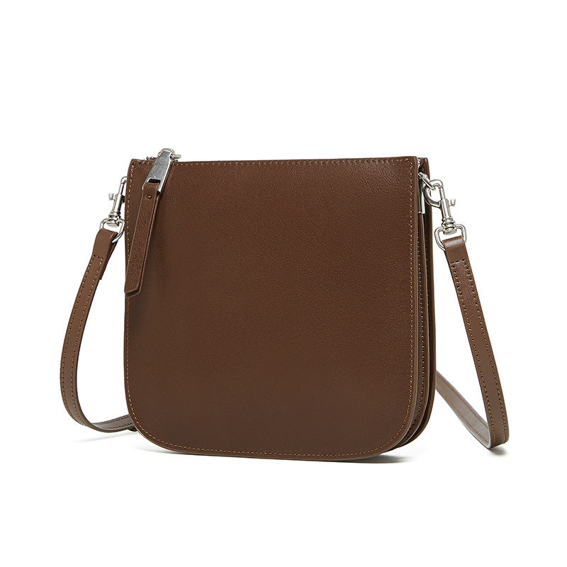 Women's Bucket Underarm Bag - Genuine Leather Hobo