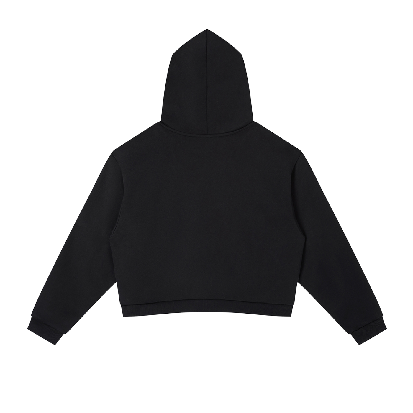 Contrast Side Stripe Cropped Hoodie 340GSM