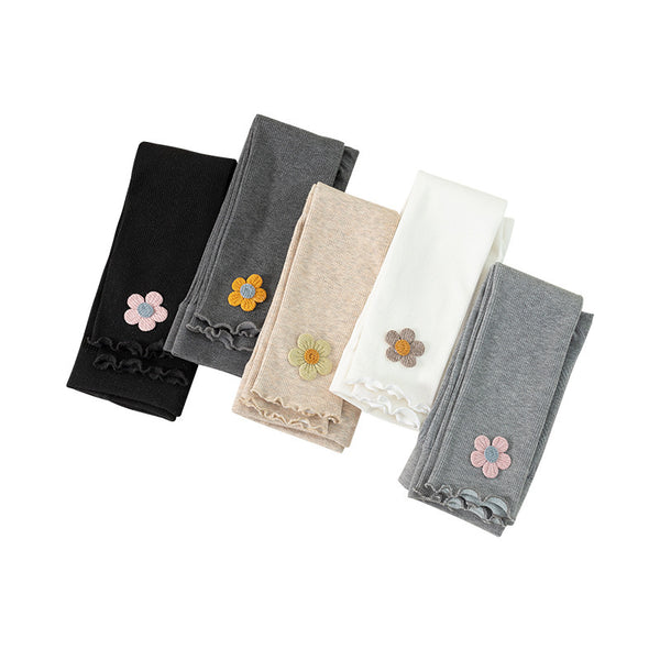 Girls' Brushed-Fabric Tights