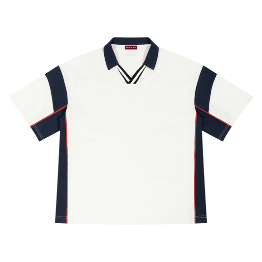 Unisex Boxy Color Block Polo Shirt 230GSM