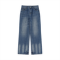 Women's Vintage Wash Wide Leg Jeans 123GSM