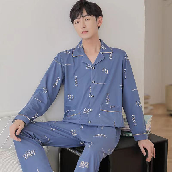 Ensemble de pyjama ample printemps et automne pour hommes