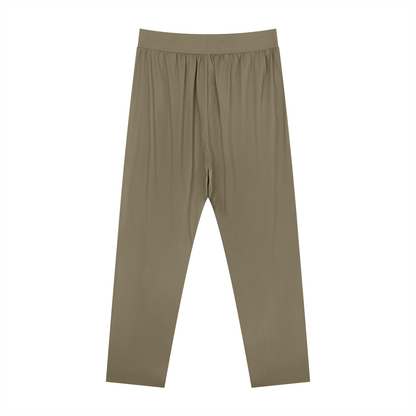 Men's Straight Leg Elastic Waist Pants