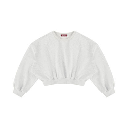 Women's Boxy Cropped Crewneck Sweatshirt