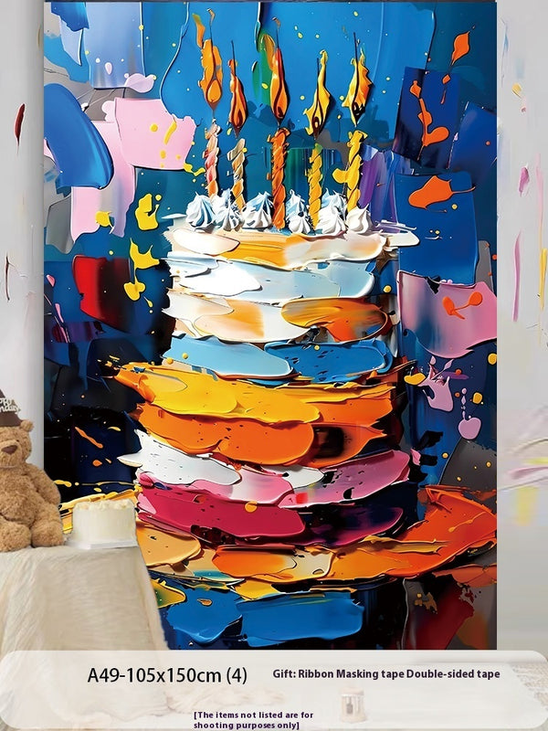 Birthday Party Layout Background Wall