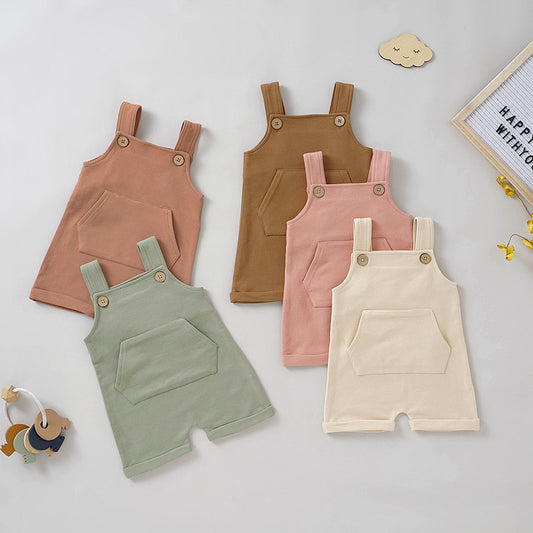 Embroidery Children's Overalls