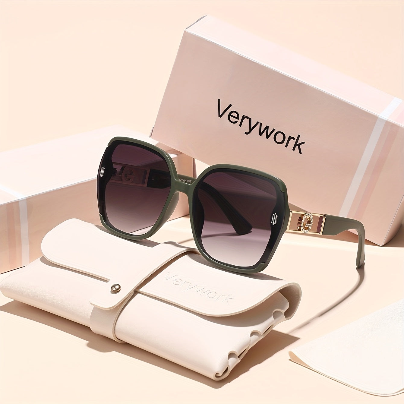 Lunettes de mode rectangulaires rétro classiques pour femmes Verywork