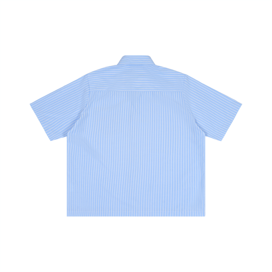 Striped Boxy Short Sleeve Shirt