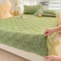 Milk Fiber Fitted Sheet Solid Color Tower Velvet Three-dimensional Carved