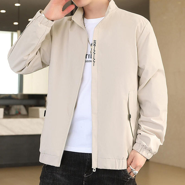Men's Baseball-Style Casual Jacket