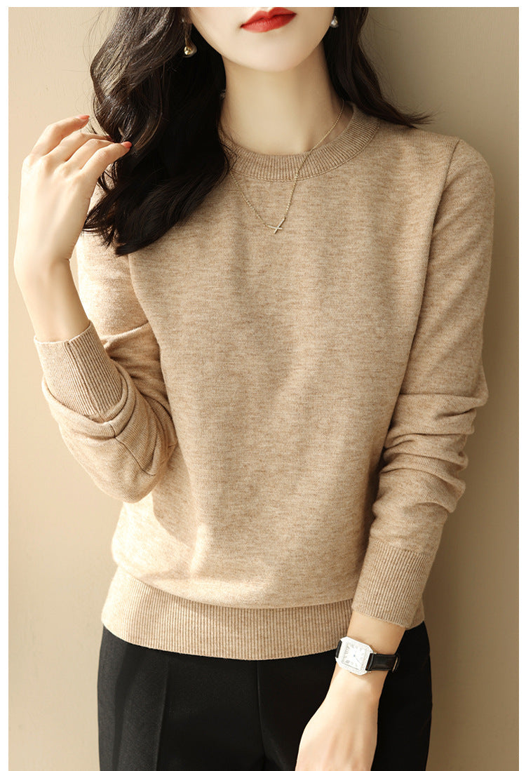 Womens Half High Collar Knitted Bottoming Shirt Sweater - Stuffs & Savers