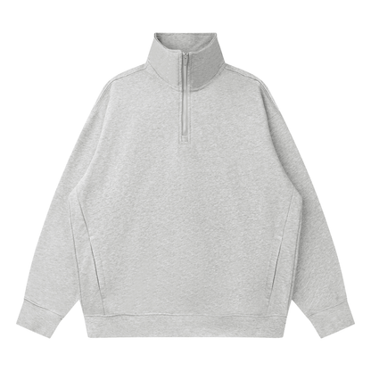 Waran Quarter-Zip Drop Shoulder Sweatshirt