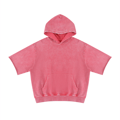 Waran Mineral Wash Short Sleeve Hoodie