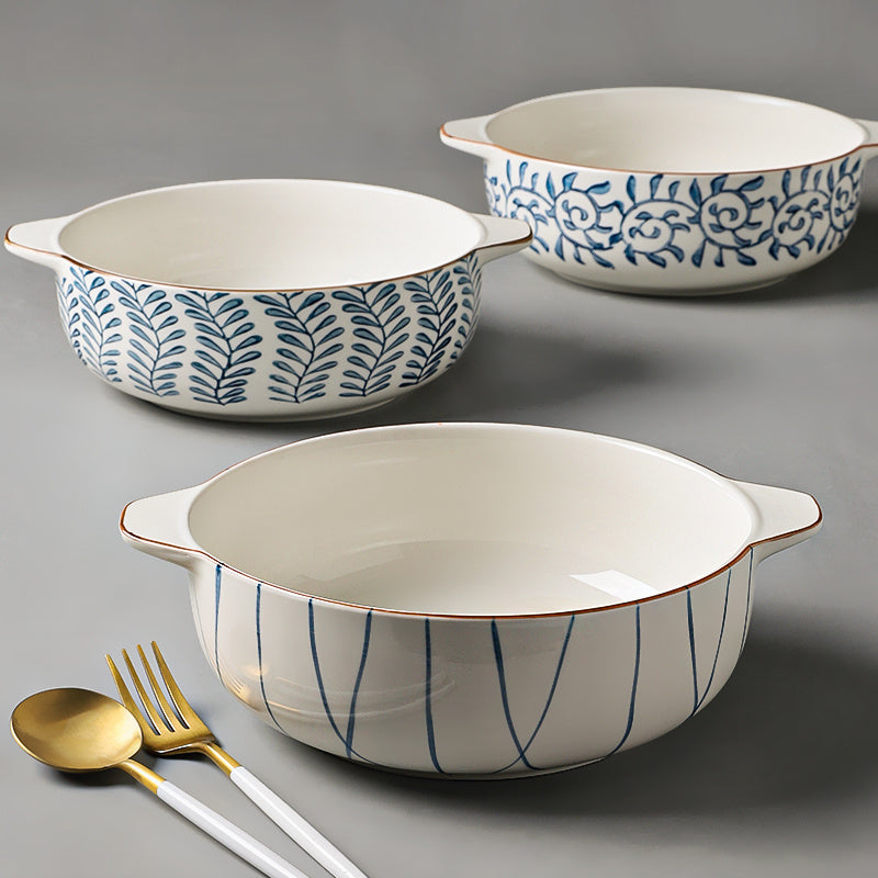 Ceramic Binaural Baked Rice Bowl