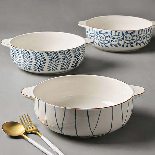 Ceramic Binaural Baked Rice Bowl
