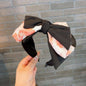 Floral satin double layer headbands
