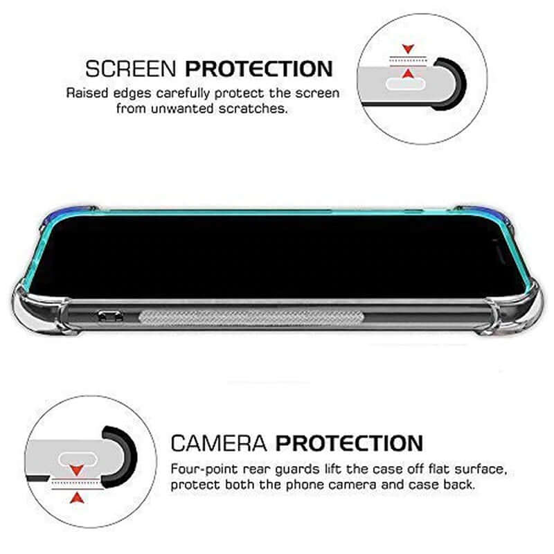 Soft TPU Clear Case With Card Slot - For Samsung S21