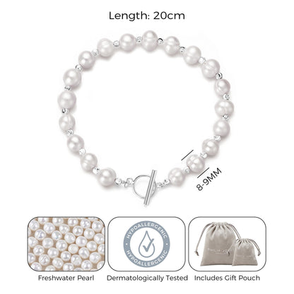 Freshwater Baroque Pearl T-Bar Bracelet