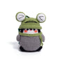 Cute Frog Hat Penguin Explorer