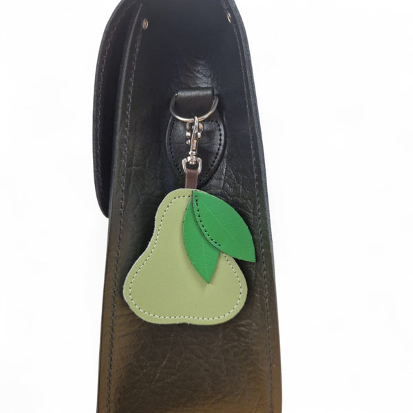 Porte-clés en cuir fait main – Poire