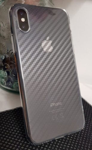Coque transparente en TPU avec caches anti-poussière – Pour iPhone X