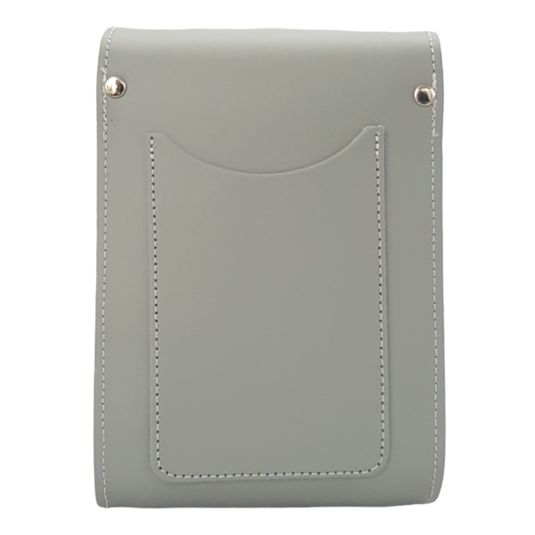 Sac de téléphone festival en cuir fait main - Gris fantôme