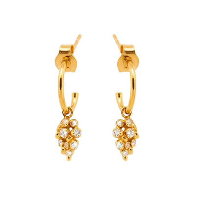 Gold Lyra Hoop Earrings