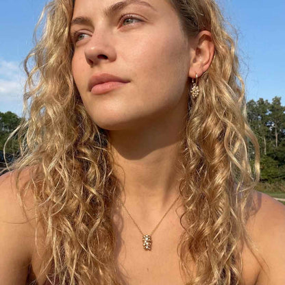 Gold Lyra Hoop Earrings