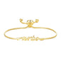 Gold Plated Auntie Bracelet Created with Zircondia® Crystals